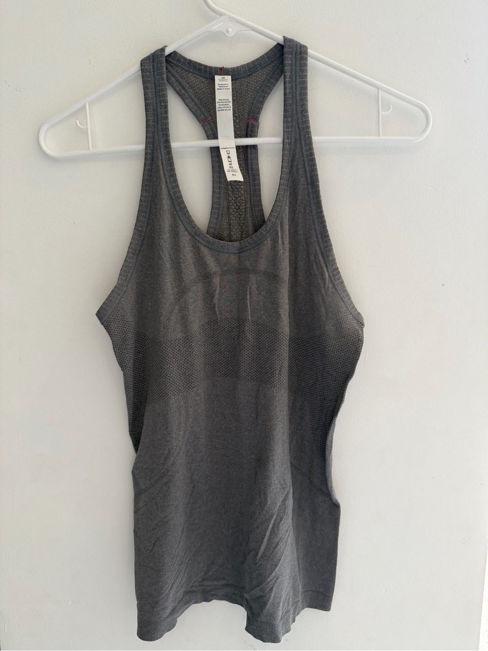lululemon athletica Charcoal Gray Seamless Racerback Tank